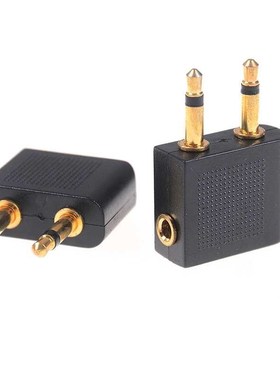 5Pcs/lot 3.5mm Pro Airline Airplane Golden Plated Headphone