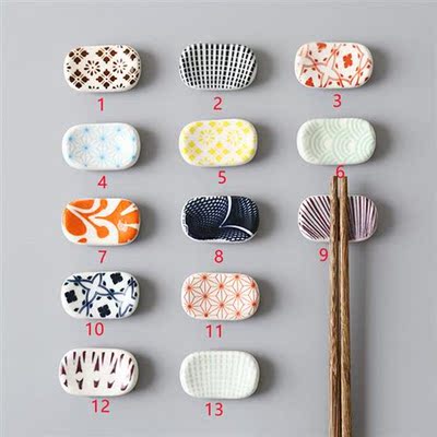 100Pcs Chopsticks Holder Ceramic Stand Home Kitchen