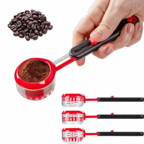 New Coffee Measuring Scoop Adjustable Volume Tablespoon Meas
