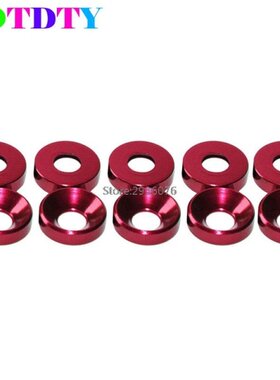 10PCS/lot Red Anodized Countersunk Head Bolt Washers Gaskets