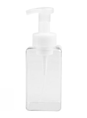 450ml Portable Foam Bottle Empty Pump Transparent Square Bot