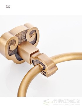 All Copper Towel Ring Round Claw Base Bathroom Towel Rack Ch