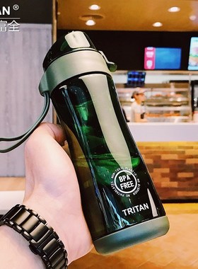 Tritan plastic water bottle BPA free Portable Drink Bottle s