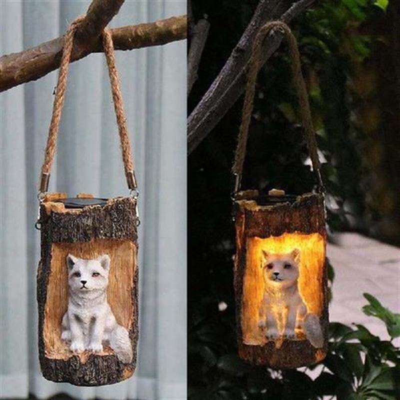 Solar Garden Light LED Resin Animal Statue Decorative图片