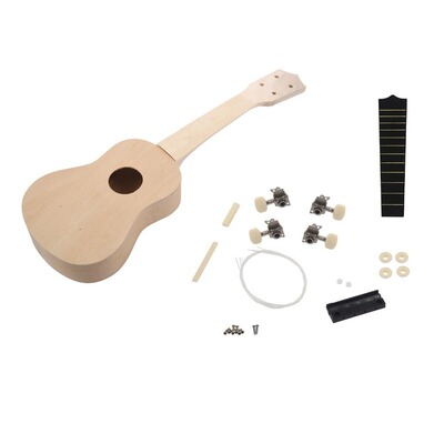 21inch DIY Wooden Ukulele Soprano Hawaiian Guitar Uke Kit