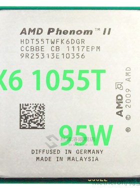 Phenom II X6 1055T CP Processor Six-Core (2.8Ghz/ 6M /95W )