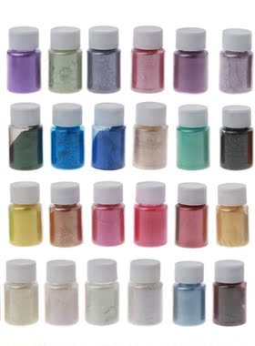 30 Colors Mica Pearl Powder Cosmetic Grade Resin Powdered Pi
