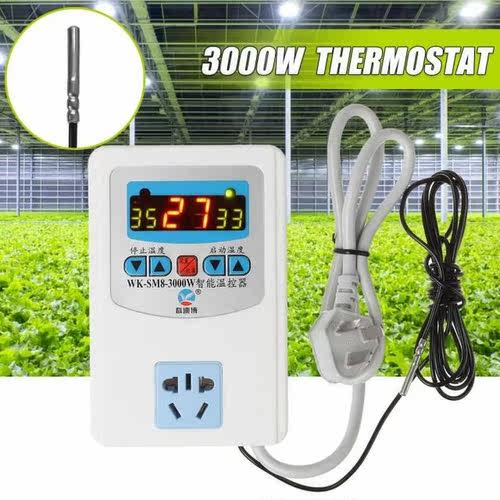 Multi-Function Thermostat 30000W 10A Digital Temperature Con