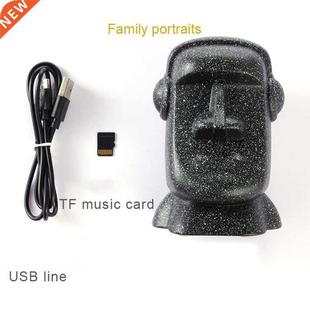 Easter Island Moai Wireless Speaker Retro Stone Elephant TF