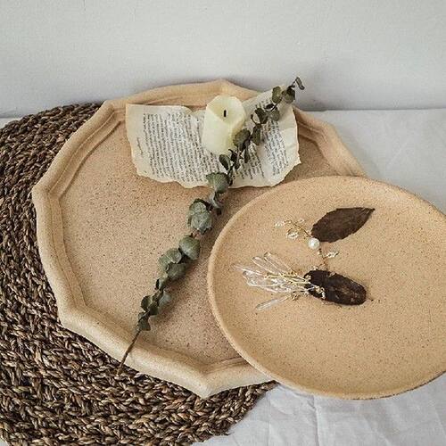 Wooden wood color Storage Tray Retro decorative trays