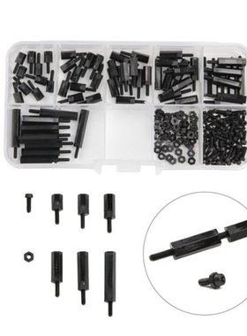 180pcs M2 nylon standoff kit Male to Female Length 6-20m bla