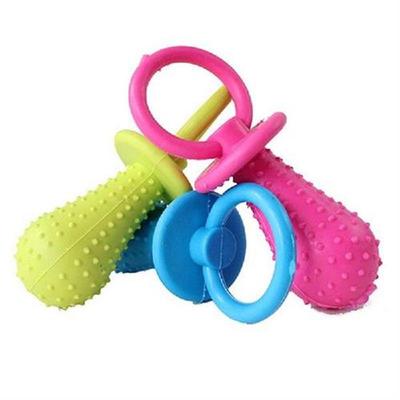 Rubber Pacifier for Pet Toys Dog Cat Puppy Chew Toys with
