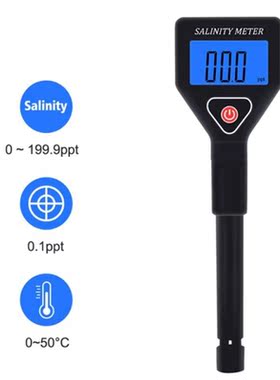 Portable Salinity Meter Salinometer Halometer Salt Gauge Sal