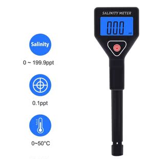 Portable Salinity Meter Salinometer Halometer Salt Gauge Sal