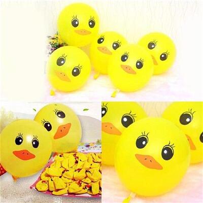 10pcs/lot 12inch Duck Balloon Cartoon Animal Balloon for