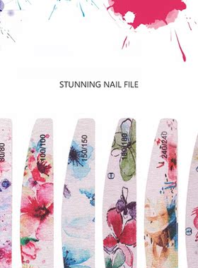 25Pcs/Lot Hight Quality  80/100/150/180/240/320 Nail File C