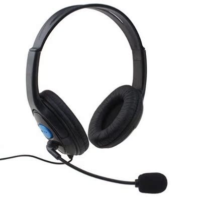 Black Plug And Play Durable Volume Control Dual Wired Headse