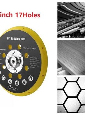 17 Holes 6'' Sanding Pad Sander Backing Pad Compatib