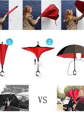 Delle Donne di Doppio Strato Invertito Ombrello ombrellone