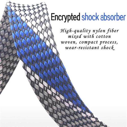 Ice Blue Gray Audio Line Protector Shock Absorption Network