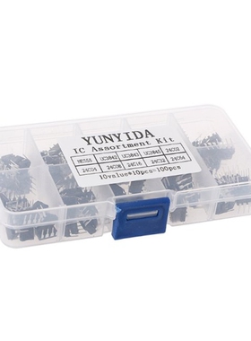 100Pcs DIP IC Kit NE555 UC3842 UC3843 UC3845 24C02 24C04 24C