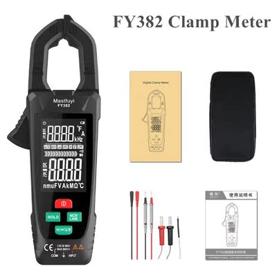 FY382 AC Digital Clamp Meter Professional 9999 Counts Multim
