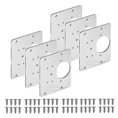 Hinge Repair Plate with 12 Mounting Holes Pratical Repair Ac