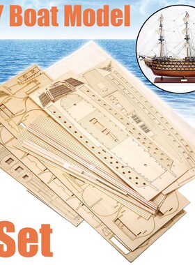 1 Set DIY Handmade Assembly Ship Wooden Sailing Boat Model K