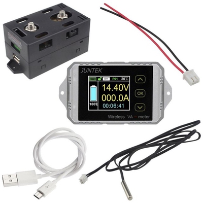 DC 120V 100A 200A 300A Wireless ammeter Voltage KWh Watt Met