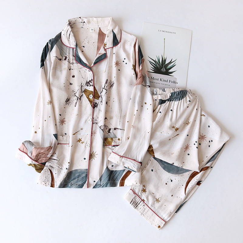 Two-piece Set Women Home Clothes for Spring and Autumn Long-