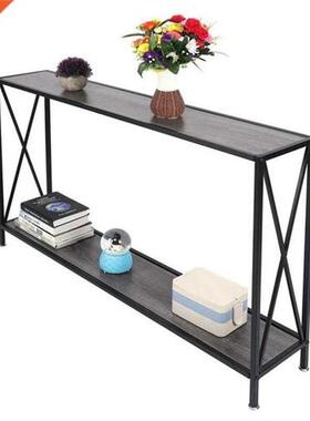End Table Night Stand Retro Industrial Style 2 Tier Console