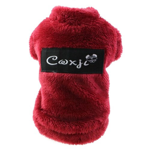 Thick Coral Fleece Winter Pet Dog Clothes Warm Schnauzer