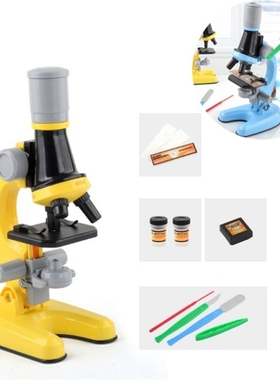 G8DA Kids Biological Microscope Microscope Kit Lab LED 100X-