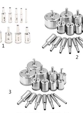 Hollow Core Drill Bit Set for Ceramic, Glass, Porcelain Tile