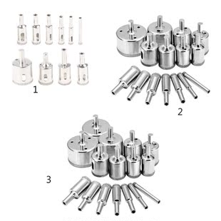 Hollow Core Drill Bit Set for Ceramic, Glass, Porcelain Tile