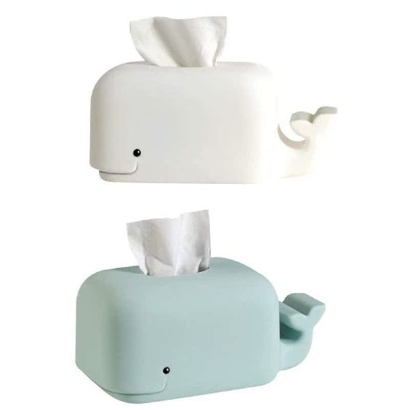 Whale Tissue Box Holder Silicone Napkins Box Cover Cute