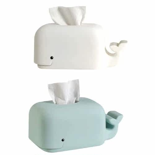 Whale Tissue Box Holder Silicone Napkins Box Cover Cute