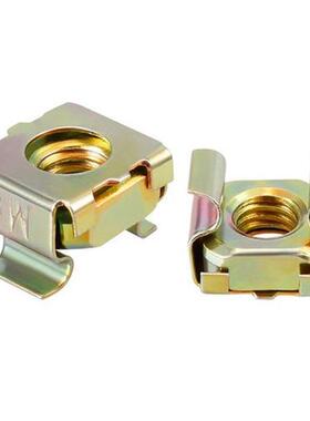 55-Pack Zinc Plated M6 Cage Nut Bronze Tone for Server Shelf