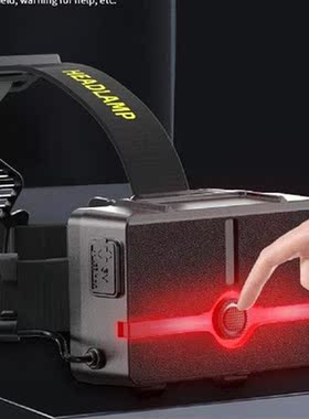 Portable Head-mounted Flashlight 2000 Lumens Zoomable