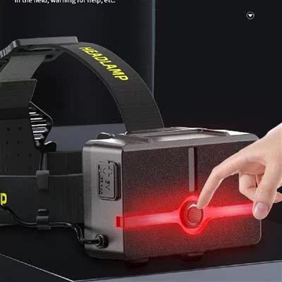 Portable Head-mounted Flashlight 2000 Lumens Zoomable