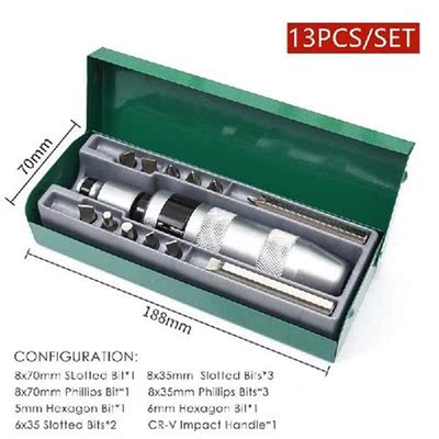 Hand Impact Screwdriver Set Professional Extractor Repair
