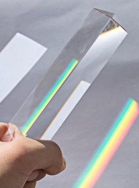 30*30*60mm Triangular Prism BK7 Optical Prisms Glass Physics