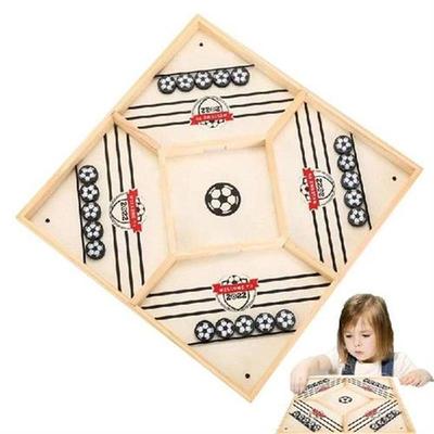 Fast Sling Puck Game Paced Wooden Table Hockey Winner Games
