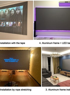 60-133inch Projector Projection Screen For XGIMI H1 H2 H1S Z
