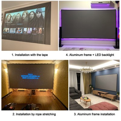 60-133inch Projector Projection Screen For XGIMI H1 H2 H1S Z