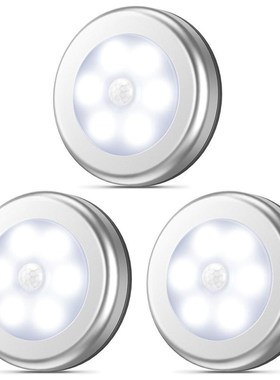 Motion Sensor Night Light Wireless Round LED Light Closet St