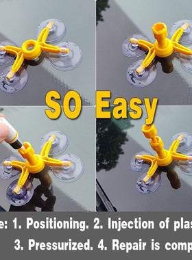 Windshield Repair Kit Quick Fix Car Cracked Glass Windscreen
