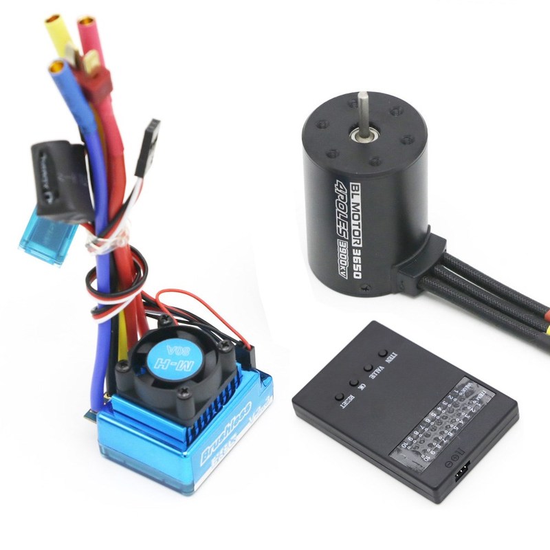 3650 3900KV Brushless Motor & Waterproof 25A 35A 45A 60A