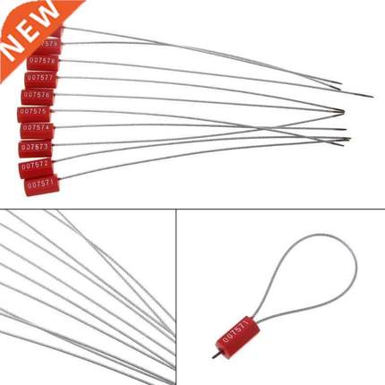 10 PCS Pull Tight Steel Wire Seals Metal Truck Trailer Seals