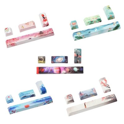 DIY PBT Keycaps 4pcs Spacebar ESC Enter Enter OEM Profile fo